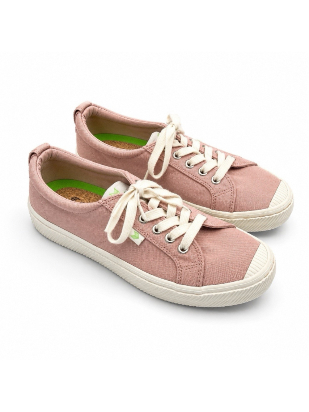 Cariuma OCA Low Women's 7.5 Pink Canvas Cork Sustainable Sneakers EU 38.5 - Picture 2 of 11